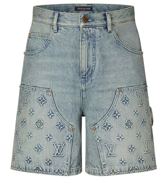 LV Denim Carpenter Shorts
